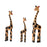 Crofta Wooden Giraffe Sculpture Creative Crafts Animal Figure for Home Office Decor Orange and Black