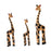 Crofta Wooden Giraffe Sculpture Creative Crafts Animal Figure for Home Office Decor Orange and Black