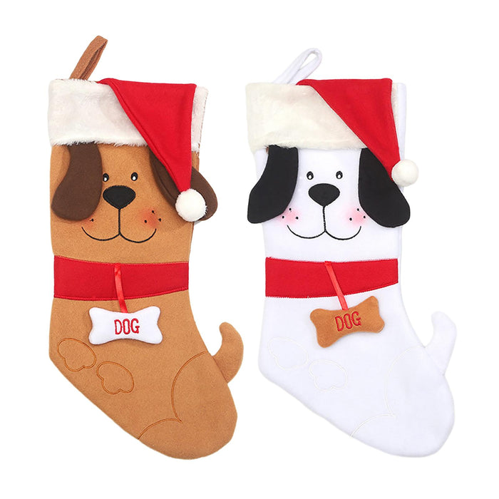 Crofta Xmas Stocking Party Favors Xmas Fireplace Socks for Festivals Fireplace Wall Khaki