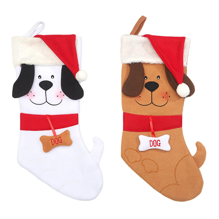 Crofta Xmas Stocking Party Favors Xmas Fireplace Socks for Festivals Fireplace Wall Khaki