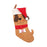 Crofta Xmas Stocking Party Favors Xmas Fireplace Socks for Festivals Fireplace Wall Khaki