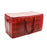 Crofta Christmas Ornament Storage Box with Handles Protection Christmas Ball Holder Red L