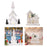 Crofta Xmas House Decor Xmas House Statue for Party Indoor 19cmx10cmx40cm