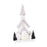 Crofta Xmas House Decor Xmas House Statue for Party Indoor 19cmx10cmx40cm