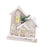 Crofta Xmas House Decor Xmas House Statue for Party Indoor 21cmx9cmx25cm