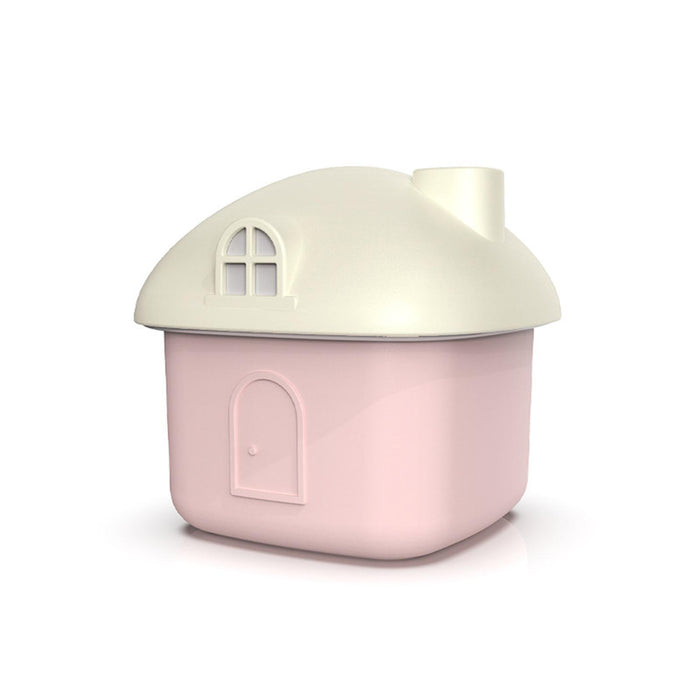 Crofta Portable Humidifier House Shape Mini Humidifier for Small Room Office Travel Pink