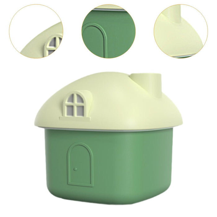 Crofta Portable Humidifier House Shape Mini Humidifier for Small Room Office Travel Green