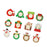 Crofta 12 Pieces Christmas Pictures Frame Hanging Ornament Parties Keepsake Pendant