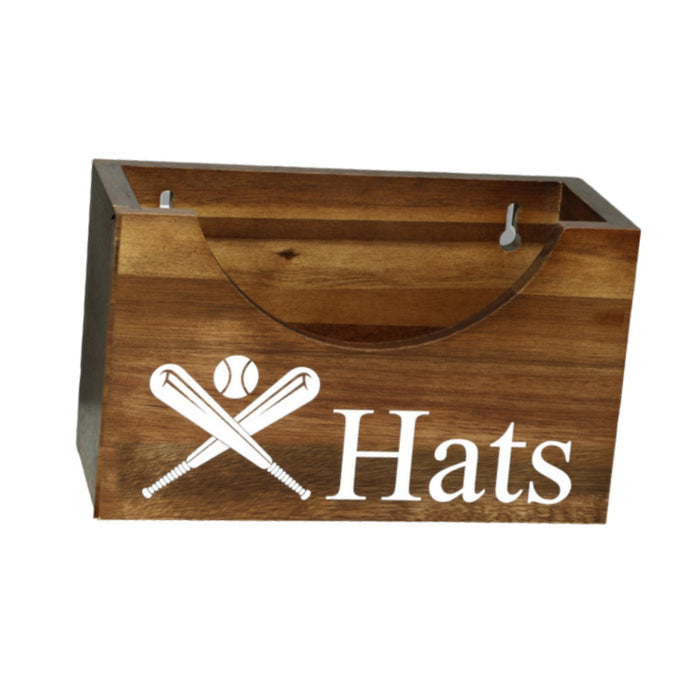 Crofta Wooden Hat Rack for Baseball Caps, Modern Hat Holder for Home Walls Entrance