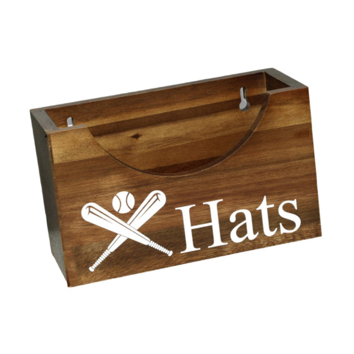 Crofta Wooden Hat Rack for Baseball Caps, Modern Hat Holder for Home Walls Entrance