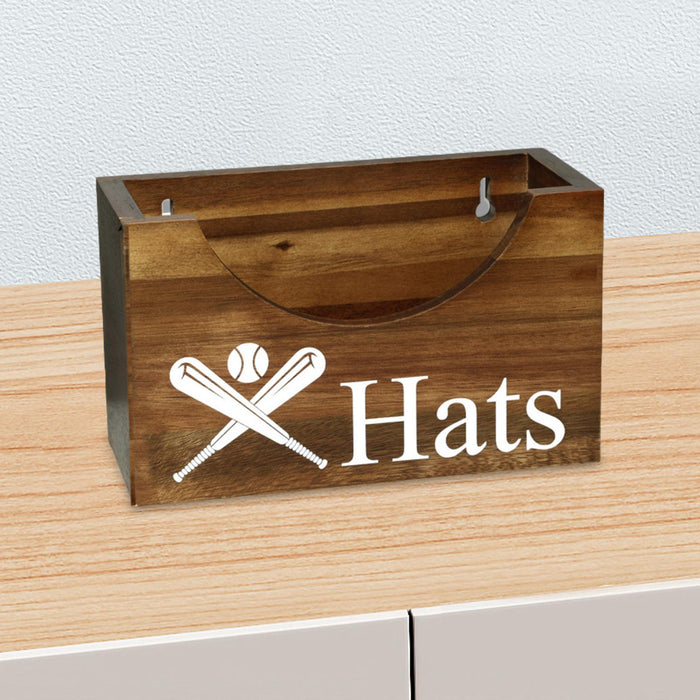 Crofta Wooden Hat Rack for Baseball Caps, Modern Hat Holder for Home Walls Entrance