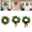 Crofta 19inch Artificial Pine Christmas Wreath Realistic for Hotels, Shopping Malls Style A