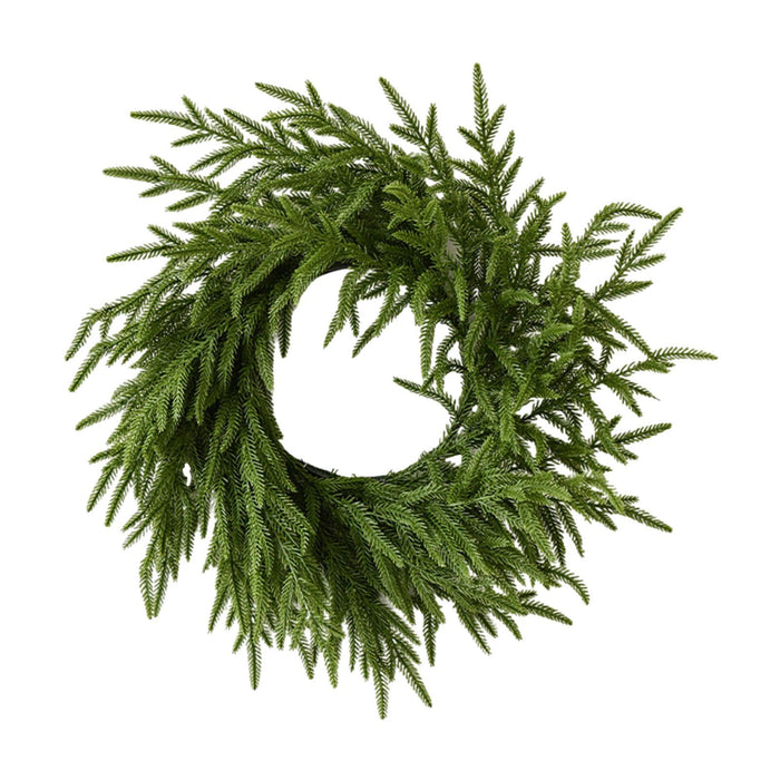 Crofta 19inch Artificial Pine Christmas Wreath Realistic for Hotels, Shopping Malls Style A