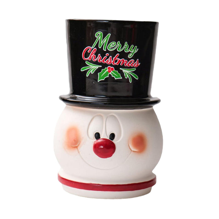 Crofta Snowman Vase Bedroom Dining Room Christmas Decor Artistic Kitchen Table Vase