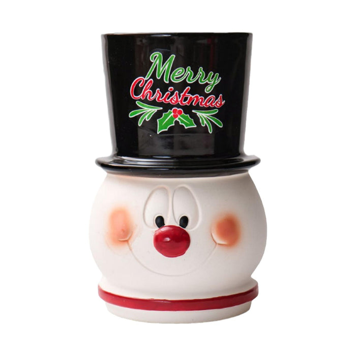 Crofta Snowman Vase Bedroom Dining Room Christmas Decor Artistic Kitchen Table Vase