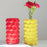 Crofta Porcelain Flower Vase Flowerpot Flower Arrangement for Balcony Mantel Office lemon yellow