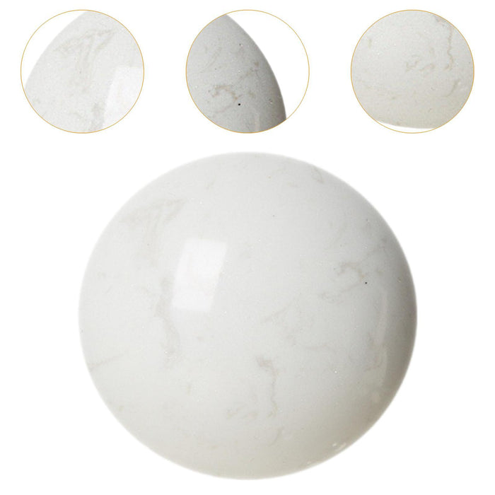 Crofta 10cm White Marble Ball Aesthetic Sphere Ball for Wedding, Birthday Accessory