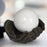 Crofta 10cm White Marble Ball Aesthetic Sphere Ball for Wedding, Birthday Accessory