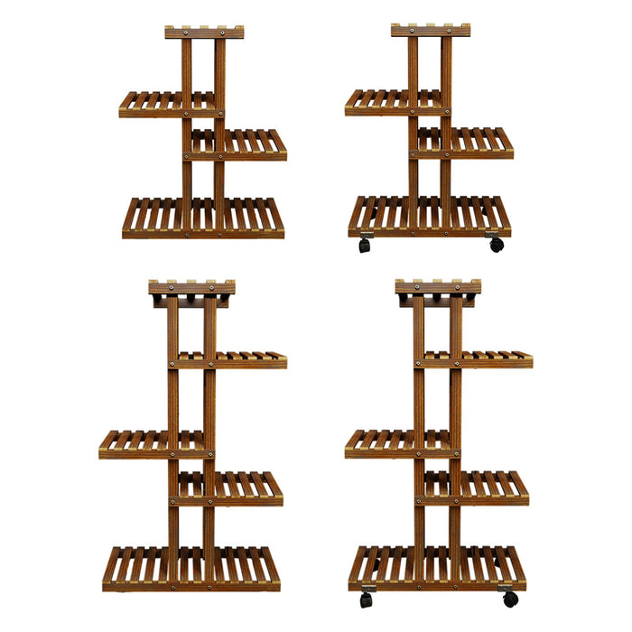 Crofta Plant Stand Ornament Planter Rack Display Shelves for Office Balcony Outdoor 4 Layer Standard