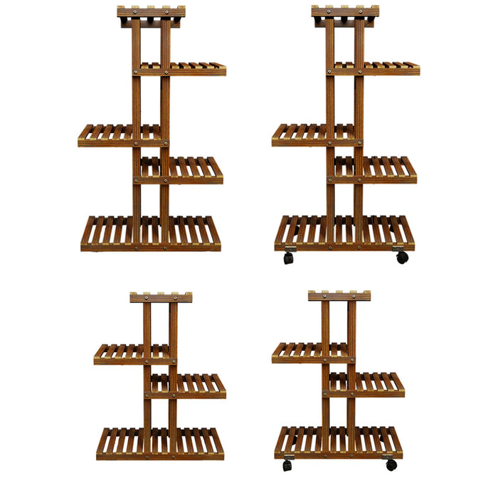 Crofta Plant Stand Ornament Planter Rack Display Shelves for Office Balcony Outdoor 4 Layer Standard