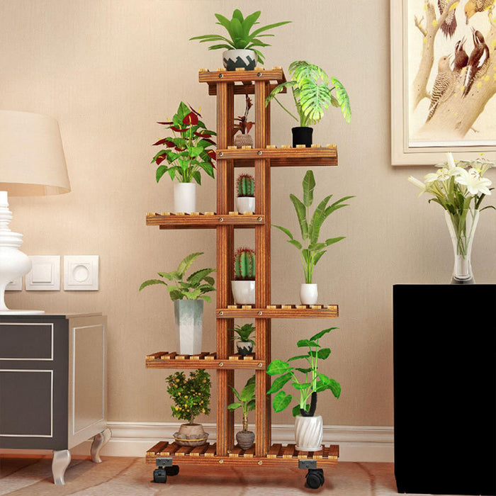 Crofta Plant Stand Ornament Planter Rack Display Shelves for Office Balcony Outdoor 4 Layer Standard