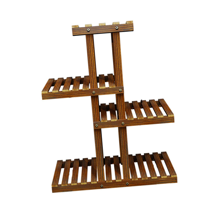 Crofta Plant Stand Ornament Planter Rack Display Shelves for Office Balcony Outdoor 4 Layer Standard