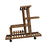 Crofta Wooden Plant Stand Heavy Duty Plant Storage Rack for Farmhouse Garden Office With Wheels