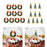 Crofta 10 Pieces Christmas Cupcake Toppers for Dessert Xmas Holiday Cupcake Toppers Wreath