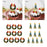 Crofta 10 Pieces Christmas Cupcake Toppers for Dessert Xmas Holiday Cupcake Toppers Wreath