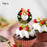 Crofta 10 Pieces Christmas Cupcake Toppers for Dessert Xmas Holiday Cupcake Toppers Wreath