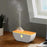 Crofta Boat Shaped Humidifier with Atmosphere Lights for Indoor Bedroom Living Room White