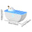 Crofta Boat Shaped Humidifier with Atmosphere Lights for Indoor Bedroom Living Room White