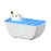 Crofta Boat Shaped Humidifier with Atmosphere Lights for Indoor Bedroom Living Room White