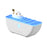 Crofta Boat Shaped Humidifier with Atmosphere Lights for Indoor Bedroom Living Room White