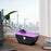 Crofta Boat Shaped Humidifier with Atmosphere Lights for Indoor Bedroom Living Room Black