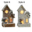 Crofta Wooden Xmas Village House Model with Light for Office Desktop Versatile Style A