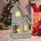 Crofta Wooden Xmas Village House Model with Light for Office Desktop Versatile Style A