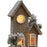 Crofta Wooden Xmas Village House Model with Light for Office Desktop Versatile Style B