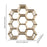 Crofta Honeycomb Shelf Convenient Creative Plant Rack for Miscellaneous Items Dolls 36cmx30cmx10cm