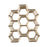 Crofta Honeycomb Shelf Convenient Creative Plant Rack for Miscellaneous Items Dolls 36cmx30cmx10cm