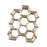 Crofta Honeycomb Shelf Convenient Creative Plant Rack for Miscellaneous Items Dolls 36cmx30cmx10cm