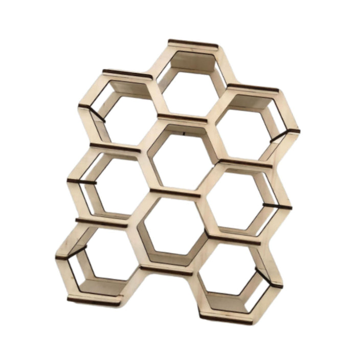 Crofta Honeycomb Shelf Convenient Creative Plant Rack for Miscellaneous Items Dolls 36cmx30cmx10cm