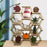 Crofta Honeycomb Shelf Convenient Creative Plant Rack for Miscellaneous Items Dolls 36cmx30cmx10cm