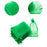 Crofta 100x Organza Bags Wedding Birthday Reusable Party Favors Christmas Gift Bags Green