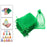 Crofta 100x Organza Bags Wedding Birthday Reusable Party Favors Christmas Gift Bags Green