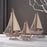 Crofta Wood Sail Boat Photo Props Miniature Sailing Boat for Countertop Office Home 28cmx15.5cmx4cm