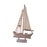 Crofta Wood Sail Boat Photo Props Miniature Sailing Boat for Countertop Office Home 28cmx15.5cmx4cm