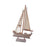 Crofta Wood Sail Boat Photo Props Miniature Sailing Boat for Countertop Office Home 28cmx15.5cmx4cm