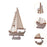 Crofta Wood Sail Boat Photo Props Miniature Sailing Boat for Countertop Office Home 28cmx15.5cmx4cm