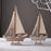 Crofta Wood Sail Boat Photo Props Miniature Sailing Boat for Countertop Office Home 28cmx15.5cmx4cm